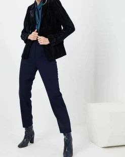 See u Soon Vestes, Blousons|Veste en Velours Panais rayée noire