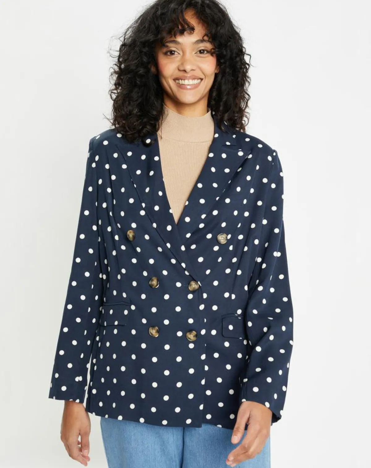 Jodhpur Vestes, Blousons|Veste fluide bloom bleue/blanc