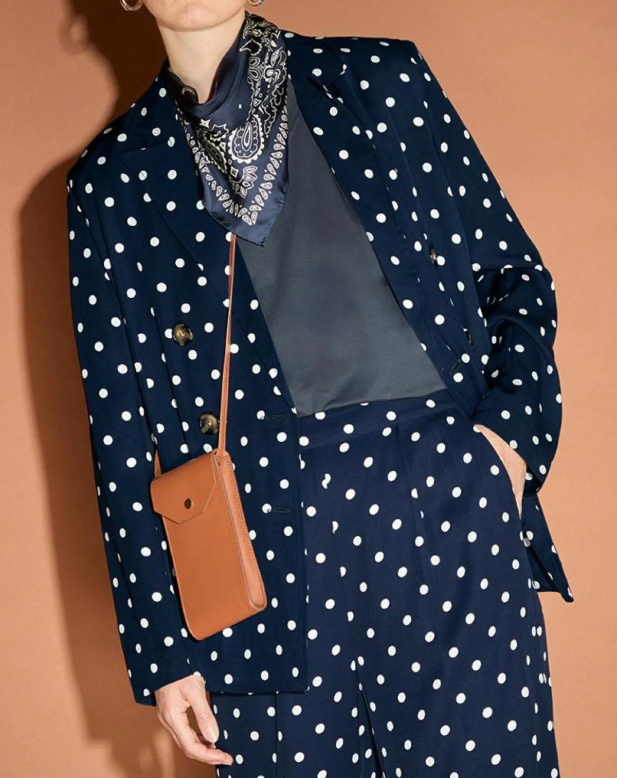 Jodhpur Vestes, Blousons|Veste fluide bloom bleue/blanc