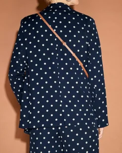 Jodhpur Vestes, Blousons|Veste fluide bloom bleue/blanc