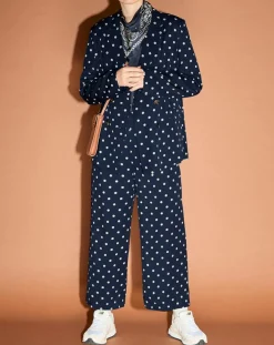 Jodhpur Vestes, Blousons|Veste fluide bloom bleue/blanc