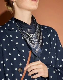 Jodhpur Vestes, Blousons|Veste fluide bloom bleue/blanc