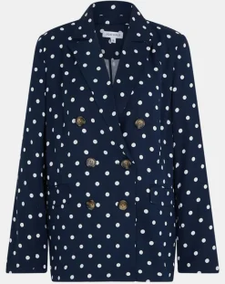 Jodhpur Vestes, Blousons|Veste fluide bloom bleue/blanc