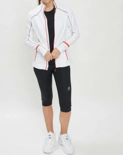 Odlo Vestes, Blousons|Veste intermédiaire technique Allalin blanc/noir/orange