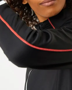 Odlo Vestes, Blousons|Veste intermédiaire technique Allalin noir/rose/blanc