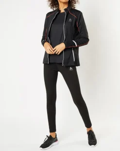 Odlo Vestes, Blousons|Veste intermédiaire technique Allalin noir/rose/blanc