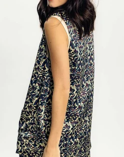 Lauren Vidal Vestes, Blousons|Veste Lou imprimée bleu/crème