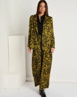 See u Soon Vestes, Blousons|Veste Louise satinée imprimée jaune