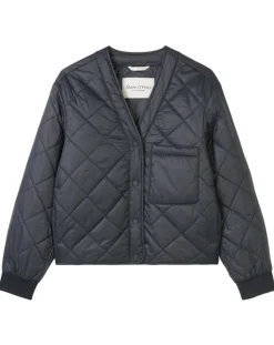 Marc O'Polo Vestes, Blousons|Veste Matelassée à Boutons bleu marine