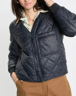 Marc O'Polo Vestes, Blousons|Veste Matelassée à Boutons bleu marine