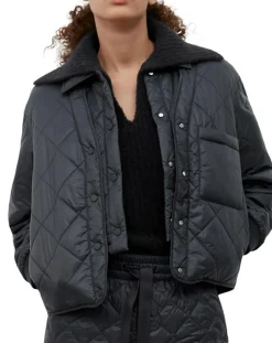 Marc O'Polo Vestes, Blousons|Veste Matelassée à Boutons bleu marine