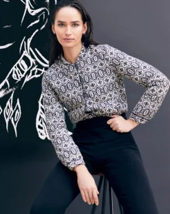 Caroll Vestes, Blousons|Veste matelassée Athenes imprimée noire