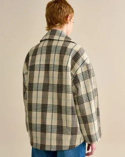 Bellerose Vestes, Blousons|Veste oversize en Laine mélangée Voltaire beige/marron