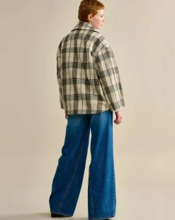 Bellerose Vestes, Blousons|Veste oversize en Laine mélangée Voltaire beige/marron