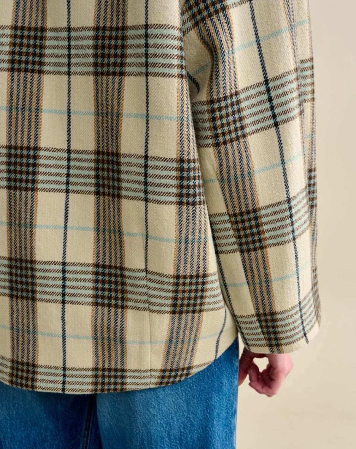 Bellerose Vestes, Blousons|Veste oversize en Laine mélangée Voltaire beige/marron