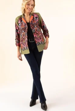 Bleu Blanc Rouge Vestes, Blousons|Veste Patti vert