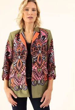 Bleu Blanc Rouge Vestes, Blousons|Veste Patti vert