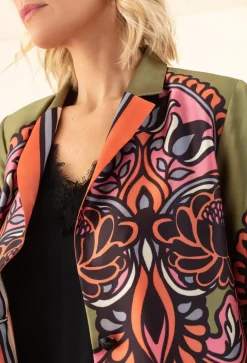 Bleu Blanc Rouge Vestes, Blousons|Veste Patti vert