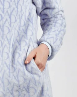 Mr Wonderful Lingerie, Nuit|Veste polaire Classic bleu ciel