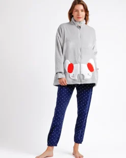 Admas Lingerie, Nuit|Veste polaire grise