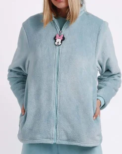 Disney 28 Lingerie, Nuit|Veste polaire Minnie turquoise