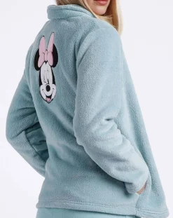 Disney 28 Lingerie, Nuit|Veste polaire Minnie turquoise