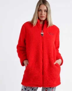 Mr Wonderful Lingerie, Nuit|Veste polaire rouge