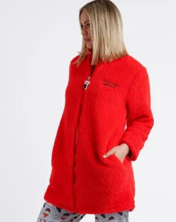 Mr Wonderful Lingerie, Nuit|Veste polaire rouge