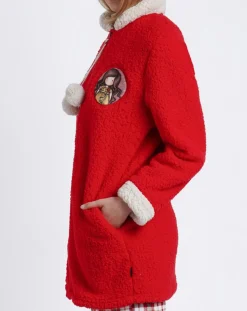 Santoro Gorjuss Lingerie, Nuit|Veste polaire Santoro rouge