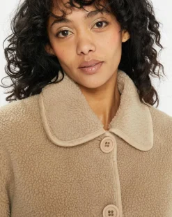 Lou Andrea Vestes, Blousons|Veste réversible en Fausse Fourrure 309 Mont sabbia