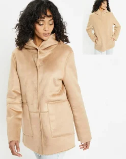 Lou Andrea Vestes, Blousons|Veste réversible en Fausse Fourrure 358 Mont light camel