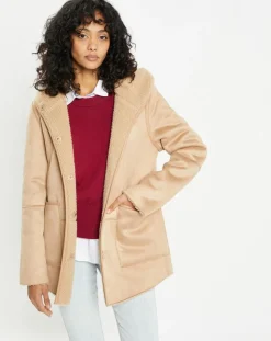 Lou Andrea Vestes, Blousons|Veste réversible en Fausse Fourrure 358 Mont light camel