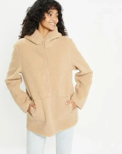 Lou Andrea Vestes, Blousons|Veste réversible en Fausse Fourrure 358 Mont light camel