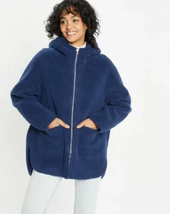 Lou Andrea Vestes, Blousons|Veste réversible en Fausse Fourrure 315 Mont indigo