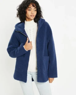 Lou Andrea Vestes, Blousons|Veste réversible en Fausse Fourrure 315 Mont indigo