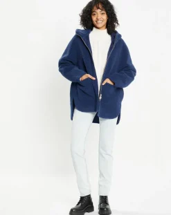 Lou Andrea Vestes, Blousons|Veste réversible en Fausse Fourrure 315 Mont indigo