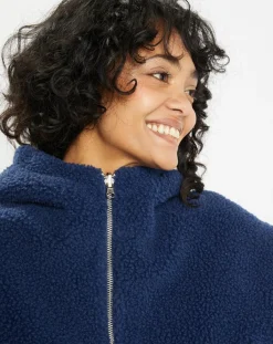 Lou Andrea Vestes, Blousons|Veste réversible en Fausse Fourrure 315 Mont indigo