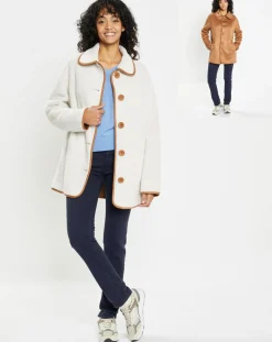 Lou Andrea Vestes, Blousons|Veste réversible en Fausse Fourrure 309 Mont cannela white