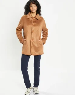 Lou Andrea Vestes, Blousons|Veste réversible en Fausse Fourrure 309 Mont cannela white