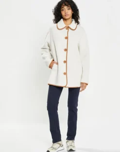 Lou Andrea Vestes, Blousons|Veste réversible en Fausse Fourrure 309 Mont cannela white