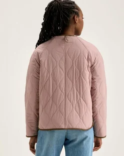 Bellerose Vestes, Blousons|Veste réversible en Laine mélangée Hari rose/vert