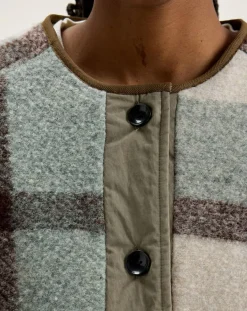 Bellerose Vestes, Blousons|Veste réversible en Laine mélangée Hari rose/vert