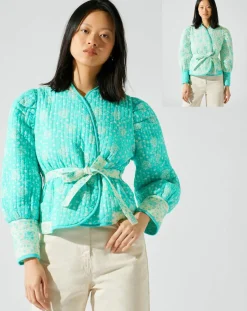 Manoush Vestes, Blousons|Veste réversible Marguerite bleue