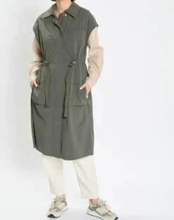 Marc O'Polo Vestes, Blousons|Veste sans manches Maxi Explore kaki