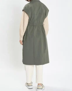 Marc O'Polo Vestes, Blousons|Veste sans manches Maxi Explore kaki