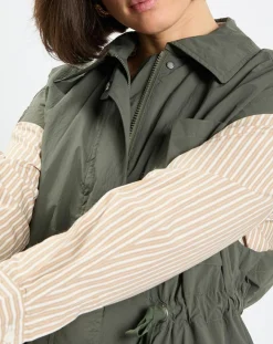 Marc O'Polo Vestes, Blousons|Veste sans manches Maxi Explore kaki