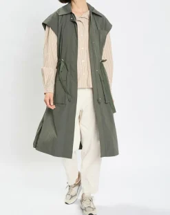 Marc O'Polo Vestes, Blousons|Veste sans manches Maxi Explore kaki