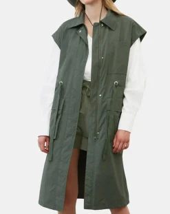 Marc O'Polo Vestes, Blousons|Veste sans manches Maxi Explore kaki