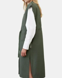 Marc O'Polo Vestes, Blousons|Veste sans manches Maxi Explore kaki