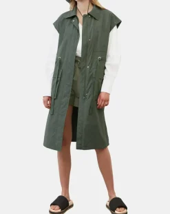 Marc O'Polo Vestes, Blousons|Veste sans manches Maxi Explore kaki